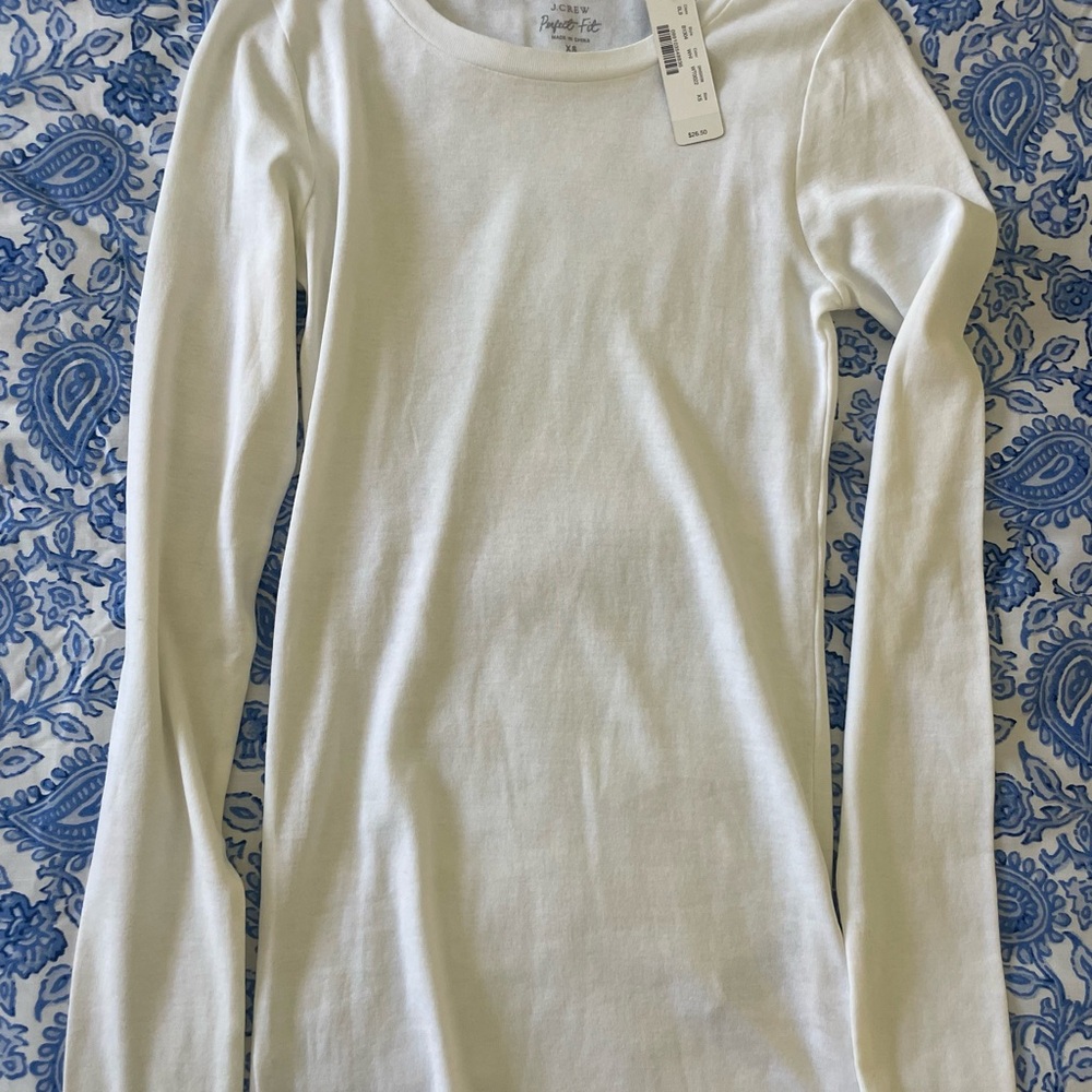 J. Crew white Long Sleeve